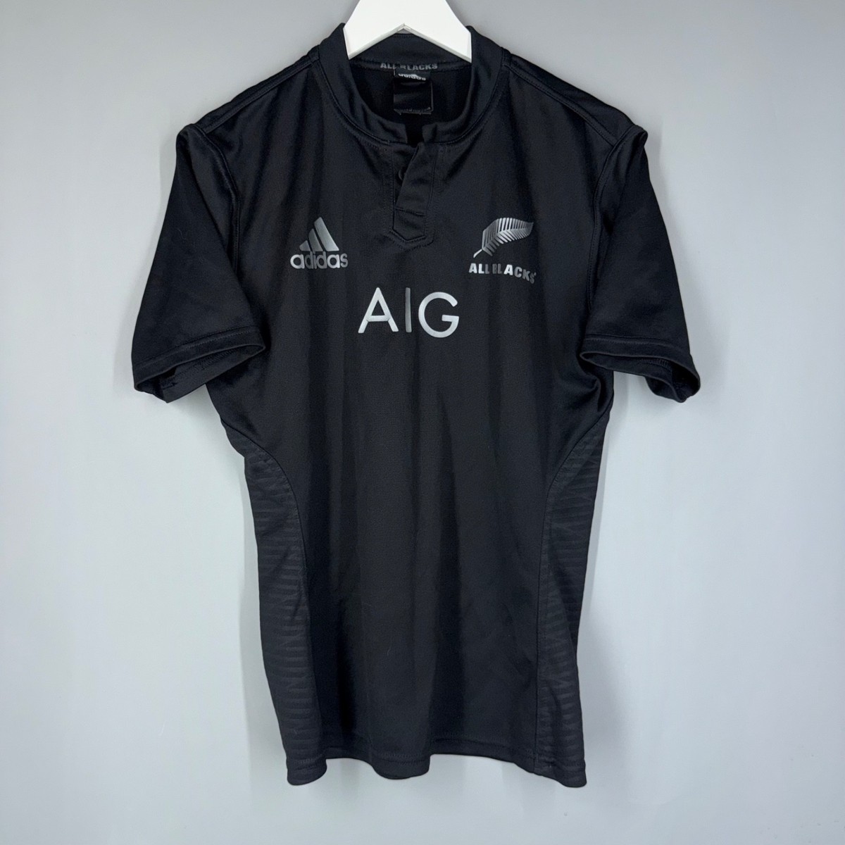 ADIDAS NEW ZEALAND ALL BLACKS RUGBY SHIRT 2015 HOME JERSEY MEN'S