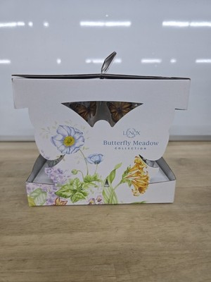 Lenox Butterfly Meadow Dinnerware Acrylic Highball Glass Set  Of 4 - 24 Oz
