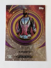 Kofi Kingston 2025 Topps Universe WWE Purple Glass /399 #43