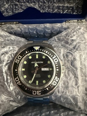 Aragon Divemaster DM Men's Dive Watch 200M 660ft NH36A 1