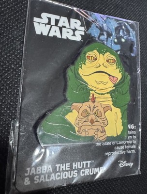 Disney Star Wars Jabba The Hut & Salacious Crumb Collectors Enamel Pin New 