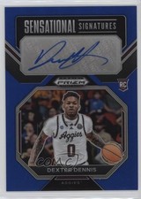 2023 Prizm Draft Picks Sensational Signatures Blue Dexter Dennis Rookie Auto RC
