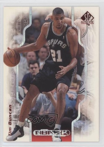 1998-99 SP Authentic NBA 2K Tim Duncan #2K17 HOF