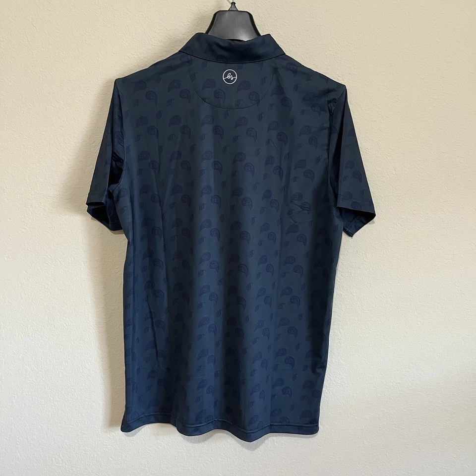 Polo de golf Boston Scott GEN 1, para hombre nuevo con etiquetas, azul oscuro cachemir S, ¡gran regalo de Navidad! Foto 3 de 4