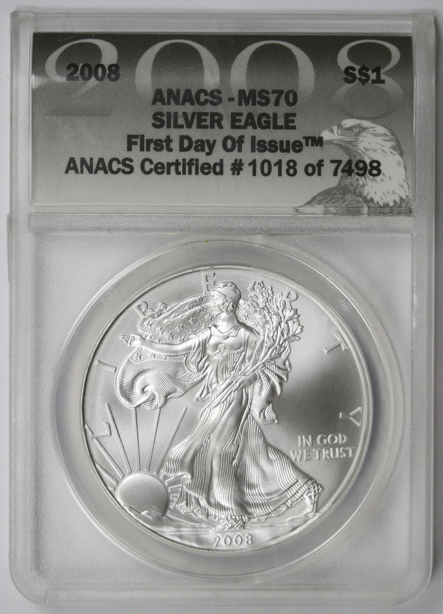 American Eagle ANACS 2008 Silver Bullion Coins for sale | eBay