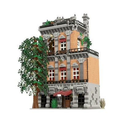 Klemmbausteine MOC Old Town Hostel Rustikal Bauset 5283 Teile Geschenk MEU