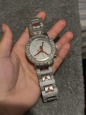 Air Jordan Quartz Analog Wristwatch Silver-To...