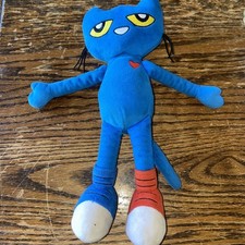 Pete The Cat Plush 30cm Game Animation Toy Gift for Kids Birthday Holiday Decor