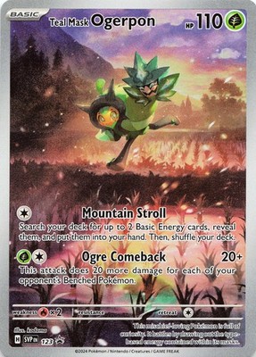 Pokemon Teal Mask Ogerpon Promo  SV: Scarlet & Violet Promo Cards #123 NM