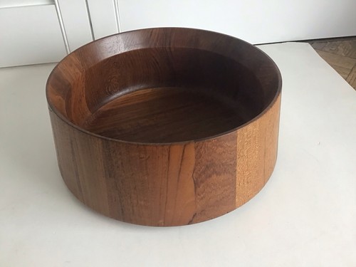 VTG TEAK WOOD DANSK DENMARK TAPERED SALAD BOWL MID-CENTURY-MODERN RETRO 1960s