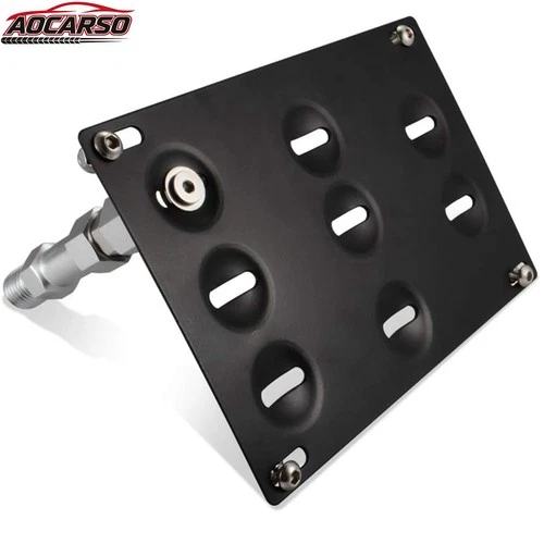 For 2014-2018 BMW 2-Series 220i 230i F22 Front Bumper Tow Hook License Plate Mount Bracket 