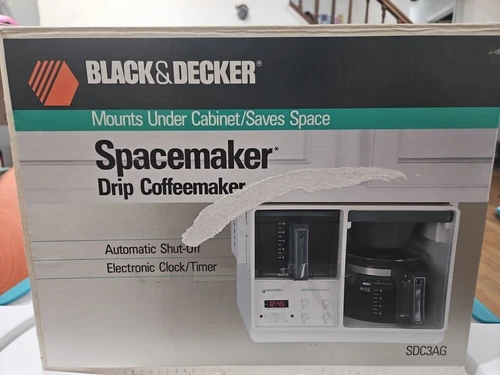 NOS Black & Decker Spacemaker Automatic ShutOff Drip CoffeeMaker Open Box