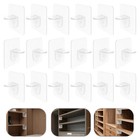 50pcs Shelf Support Pegs Clear Plastic Cabinet Shelf Pegs Pins For Cabinets