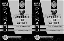 Packard Parts Book 1948 1949 1950 1951 1952 1953 1954 Illustrated Master Catalog