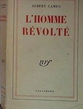 Camus L'HOMME REVOLTÈ nrf gallimard 