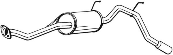 EndschalldäMpfer NachschalldäMpfer Bosal 281-611 FüR Honda Logo Ga GA3-image