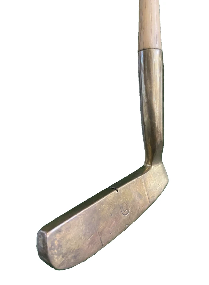Otey Crisman 22H Brass Napa Blade Putter Selma ALA Hickory 35" RH Very Rare Club - Image 2 of 4