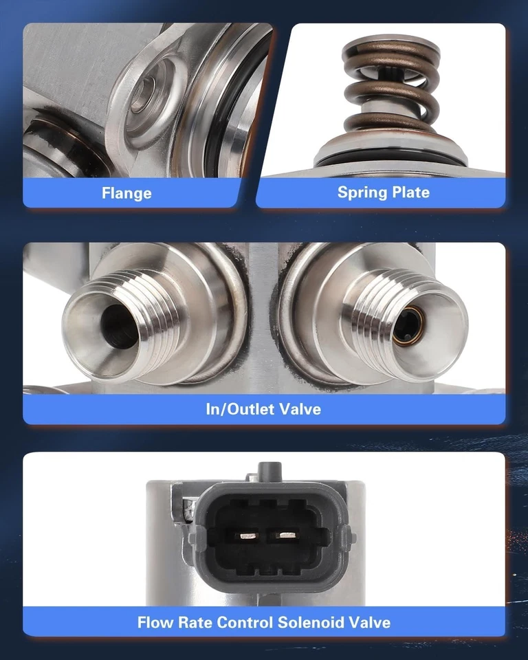 High Pressure Fuel Pump Replacement HM10081 For 2010-2013 Jaguar XFR 5.0L XFR-S - Image 3 of 4