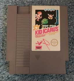 "RARE" Kid Icarus *5 Screw* (Nintendo NES, 1987) - Cartridge Sleeve & Booklet