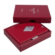 Exentri RFID RED Wallet  Cards Holder Genuine Leather Design in Norway