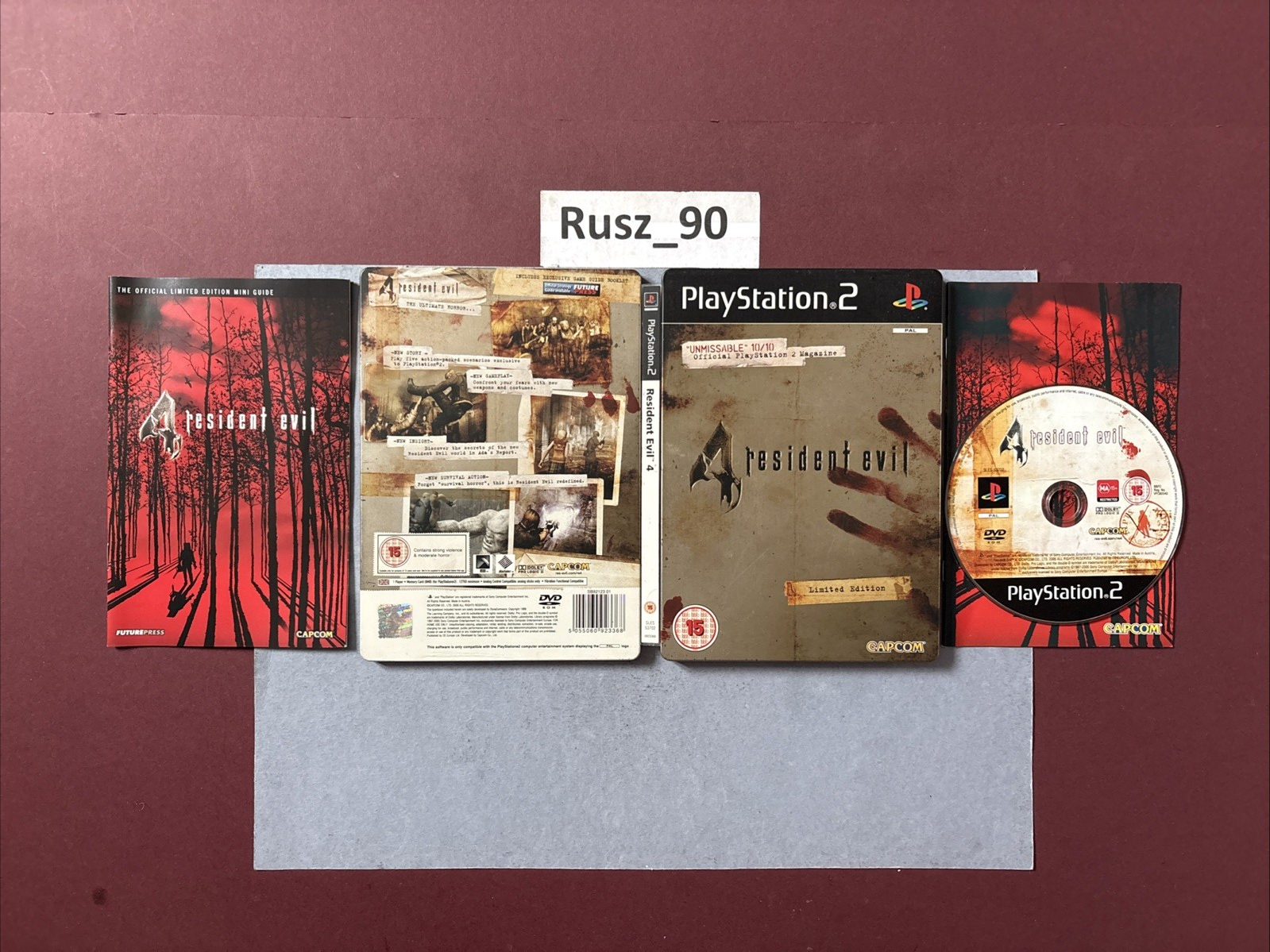 Resident Evil 4 Limited Edition PS2 Steelbook 2005 UK PAL RARE IN VG COND CIB