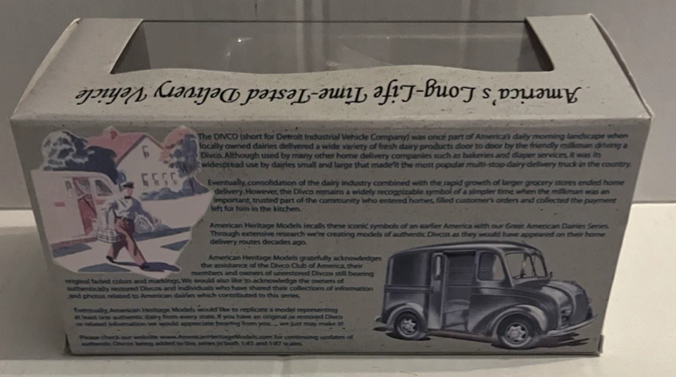 American Heritage Models - DIVCO Delivery Truck 1:43 Scale Diecast NEW MIB - Image 4 of 4