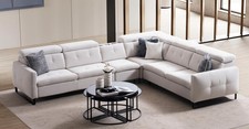 Ecksofa L-form Garnitur Eckcouch Wohnlandschaft Sofa Wohnlandschaft LForm Luxus
