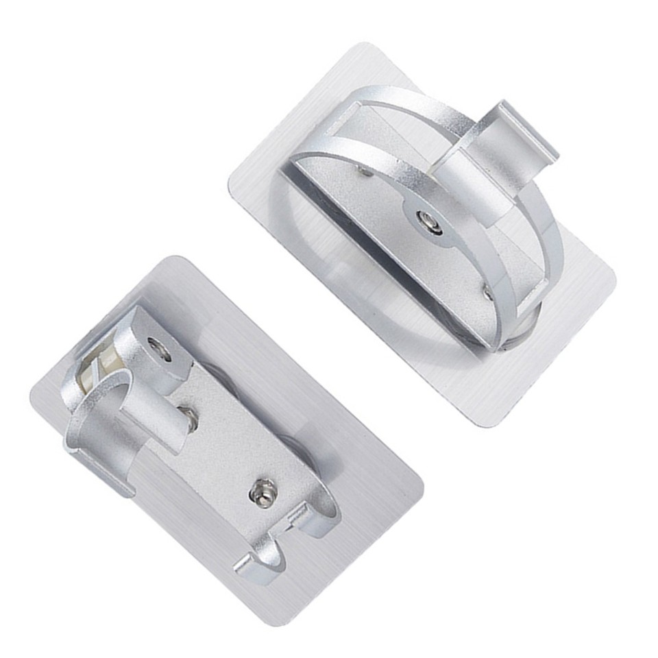 Wasserdichter Duschkopfhalter Ohne Bohren | Selbstklebend & Verstellbar | Schwarzes ABS-Material