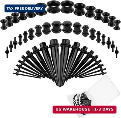 50 Pcs Ear Stretching Kit, Acrylic Gauges for Ears 14G00G, Lightweight Tapers...