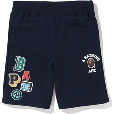 BAPE MULTI FONTS SWEAT SHORTS MENS L 1I30-153-003 L New Bape Shorts