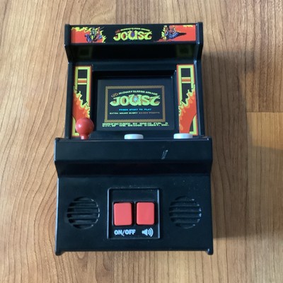 JOUST Arcade Classics Midway Mini Arcade Machine Handheld Retro Game 5½'' Tall