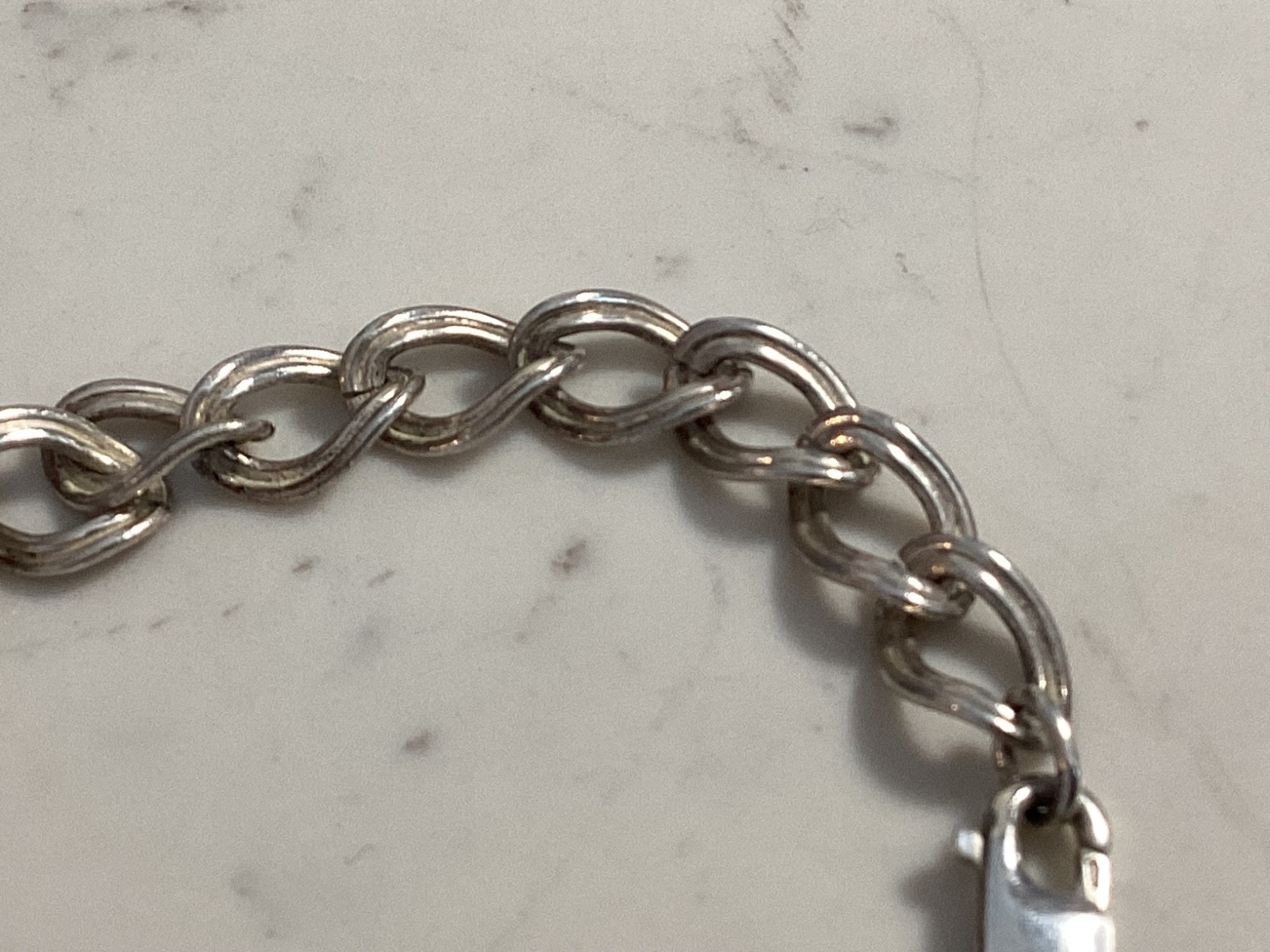 AUTHENTIC SIGNED STERLING SILVER HEART CHARM BRAC… - image 10