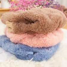 Fuzzy Fleece Dog Pajamas Winter Warm Plush Turtleneck Pet Jumpsuit Outfit