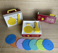 3 Fisher Price Music Box Record Player 2010 & 2014 6 Records Tested Working LOT
