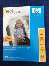 One Opened Box Advanced hp Glossy Photo Paper 8.5 x 11 50 sheets 10.5 mil inkjet