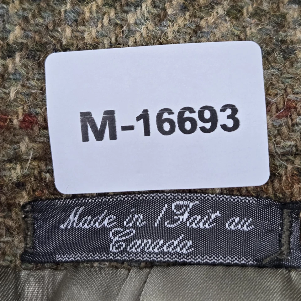 Blazer DE COLECCIÓN Harris Tweed Hombres 44REG Marrón Lana Cuadros Abrigo Deportivo Botón Foto 2 de 4