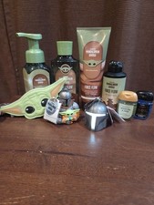 9 PC SET Bath Body Works Mandalorian Grogu Force Flow Spray Cream Wash Soap LTE