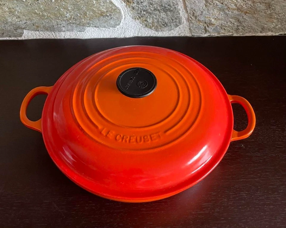 Cazuela buffet DANSK Kobenstyle naranja 26 cm sin caja usada de Japón Foto 2 de 4