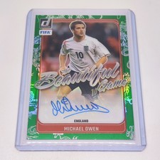 2024-25 Panini Donruss FIFA Beautiful Game Auto Dragon Scale MICHAEL OWEN /99!!