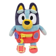 Dress  Play Baby Bluey Plush Doll with Button, Zip, Buckle  Tie Skills