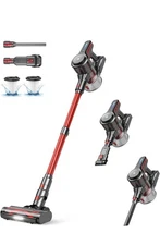 Cordless Vacuum Cleaner, Stick Vacuum with Powerful Suction, 45Mins Runtime 