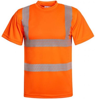 Herren Hi-Viz Broken Reflective Arbeits T-Shirt EN ISO 20471 | Korntex | KXBRS
