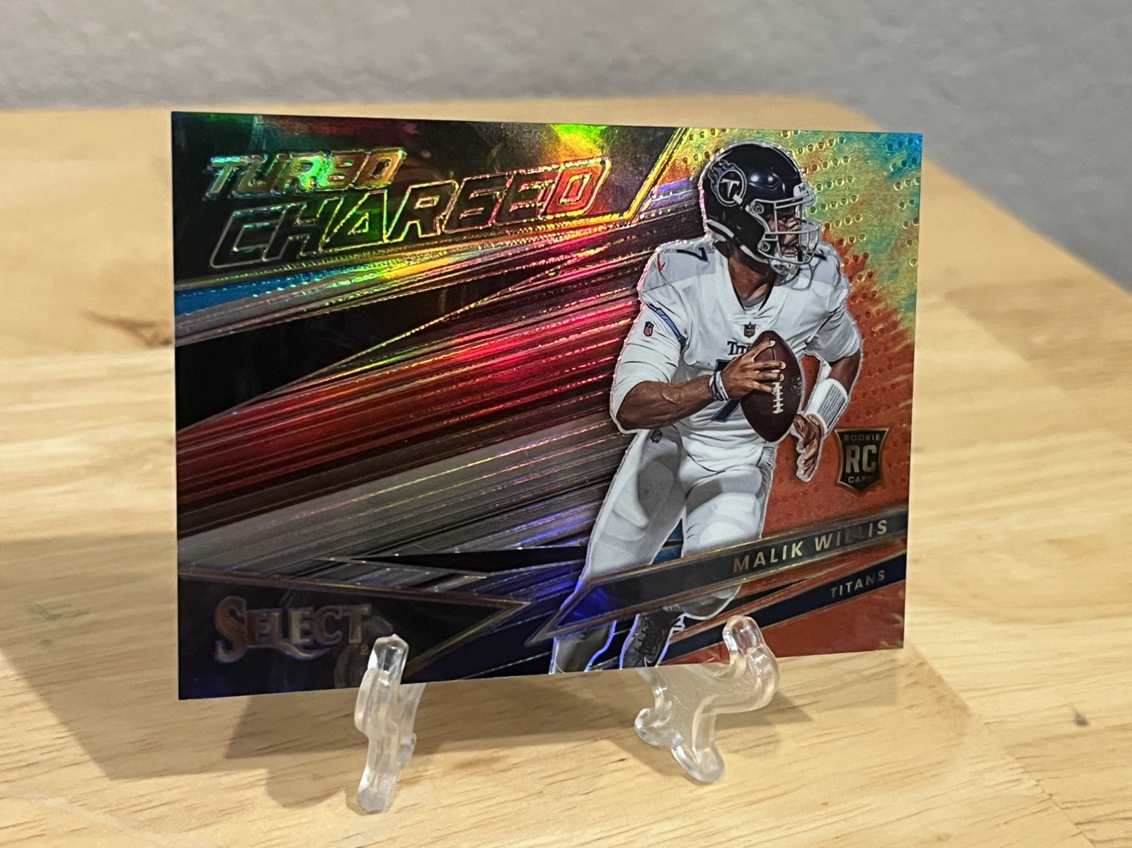 2022 Panini Select Malik Willis Rookie Turbocharged Tie-Dye Prizm /25