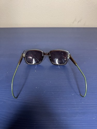 Vintage 1970s Romco Eyeglasses Frames Only Burnt Orange 4 3/4-6 3/4 HA 52-24 LO - Picture 4 of 13