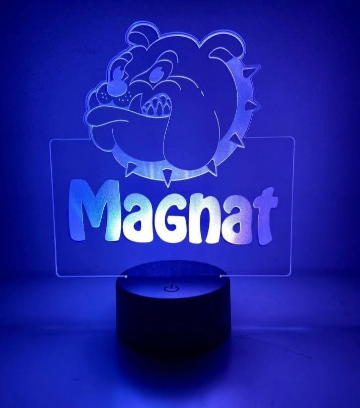 Insegna Luminosa MAGNAT LED - Display Logo Hifi per Studio e Showroom