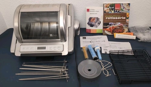 RONCO EZ-Store Rotisserie Oven Model 5250 Stainless Steel With Accessories