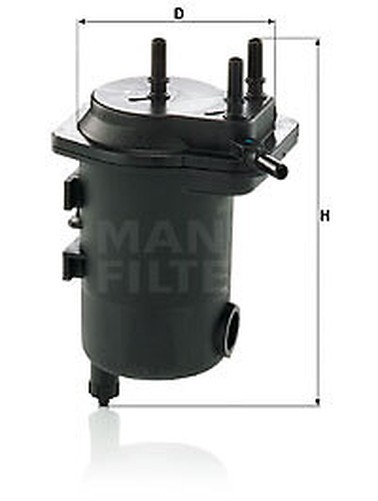 MANN-FILTER Wk 939/12 X Kraftstofffilter FüR Renault-image