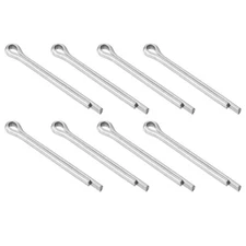 8Pcs 5mmx50mm 304 Stainless Steel Cotter Pin Split Pin, Silver