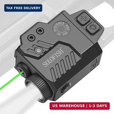 800 Lumens Pistol Light Laser Combo, Strobe Function for Green/Red/Blue Laser an