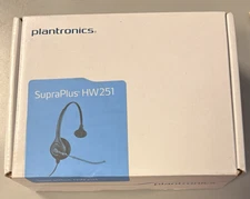 NEW PLANTRONICS HW251N SUPRAPLUS WIDEBAND HEADSET - BLACK